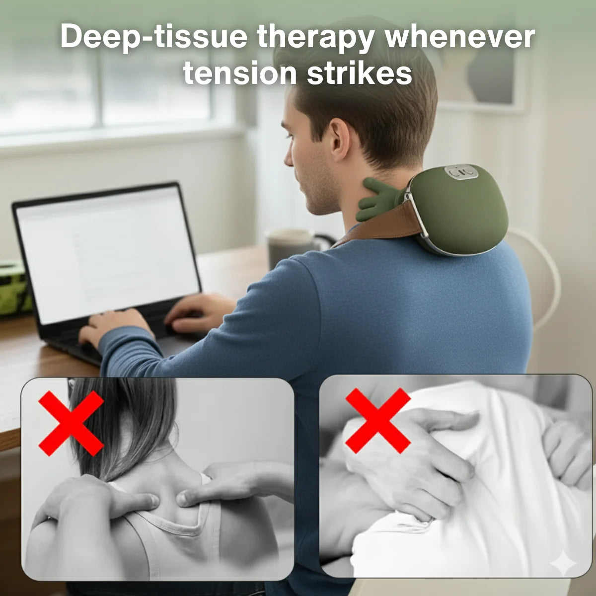 Deep tissue neck massage